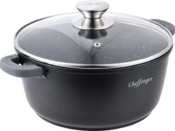 Cheffinger Kookpan/Diepe Pan Met Deksel - 20cm - 2,5L -Keukenbenodigdheden 1200x898 6