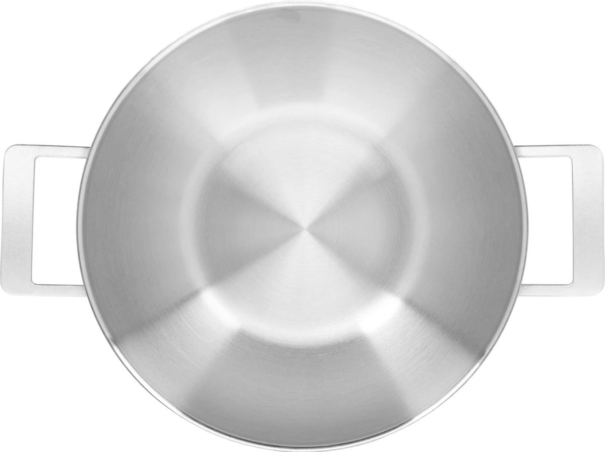 Demeyere Industry 5 RVS Wokpan – Wokpan Inductie – 30 Cm –2 Handvaten – PTFE-vrij 5 Demeyere Industry 5 RVS Wokpan – Wokpan Inductie – 30 Cm –2 Handvaten – PTFE-vrij - Afbeelding 3