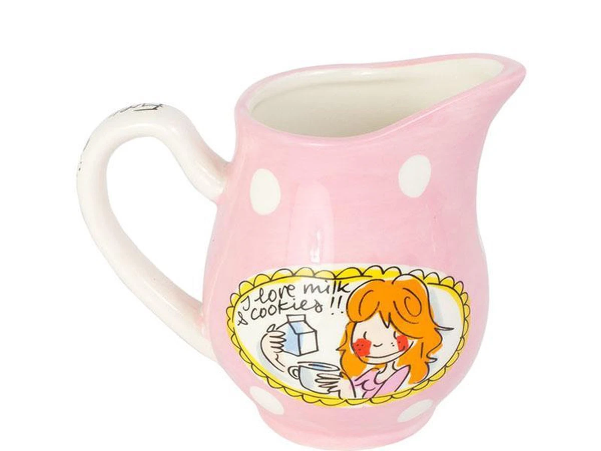 Blond Amsterdam Even Bijkletsen Melkkan - Aardewerk - Roze 4 Blond Amsterdam Even Bijkletsen Melkkan - Aardewerk - Roze - Afbeelding 2