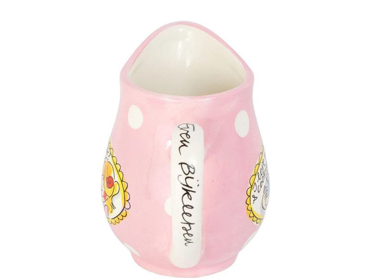 Blond Amsterdam Even Bijkletsen Melkkan - Aardewerk - Roze 5 Blond Amsterdam Even Bijkletsen Melkkan - Aardewerk - Roze - Afbeelding 3