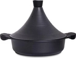 Aluminium Tajine Agadir- Matt Black Geschikt Ook Voor Inductie