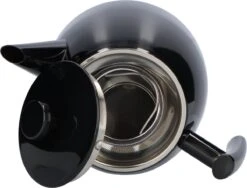 Vaja® Theepot Juliette Met Filter - Dubbelwandig -Theekan 1.0L - Glimmend Zwart -Keukenbenodigdheden 1200x915 1