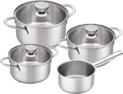 Keukenbenodigdheden 46 Brabantia Futura Kookpannenset - 4 Delig - RVS