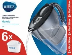 BRITA - Waterfilterkan Marella Cool - Grafiet - 2,4L + 6 MAXTRA+ Waterfilterpatronen -Keukenbenodigdheden 1200x919