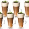 MONOO Latte Macchiato Cappuccino Glazen Met Handvat - Set Van 6 Stuks - Irish Coffee Glazen - Koffieglazen -Keukenbenodigdheden 1200x921 3