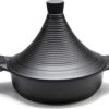 Tajine Agadir Inductie Arabisch Design Non-stick Shining Black 2 Tajine Agadir Inductie Arabisch Design Non-stick Shining Black -Keukenbenodigdheden 1200x943 8
