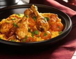 Cosy & Trendy Tajine Zwart / Oranje - Gietijzeren Schaal - Ø25cm - Geschikt Voor Inductie -Keukenbenodigdheden 1200x944 2