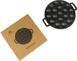 Poffertjespan - Gietijzer - Ø 24 Cm - Poffertjesmaker - 19 Poffertjes - Poffertjespan Inductie -Keukenbenodigdheden 1200x951 1