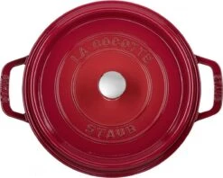 Staub - Ronde Cocotte 24 Cm - Kers 10 Staub - Ronde Cocotte 24 Cm - Kers -Keukenbenodigdheden 1200x960 6