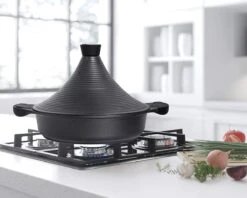 Aluminium Tajine Agadir- Matt Black Geschikt Ook Voor Inductie -Keukenbenodigdheden 1200x960 7