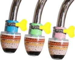 Waterfilter Voor Op De Kraan - 2 Stuks - Zuiver Water - Waterontkalker - Waterzuivering - Kraanfilter - Waterontharder - Blauw -Keukenbenodigdheden 1200x962