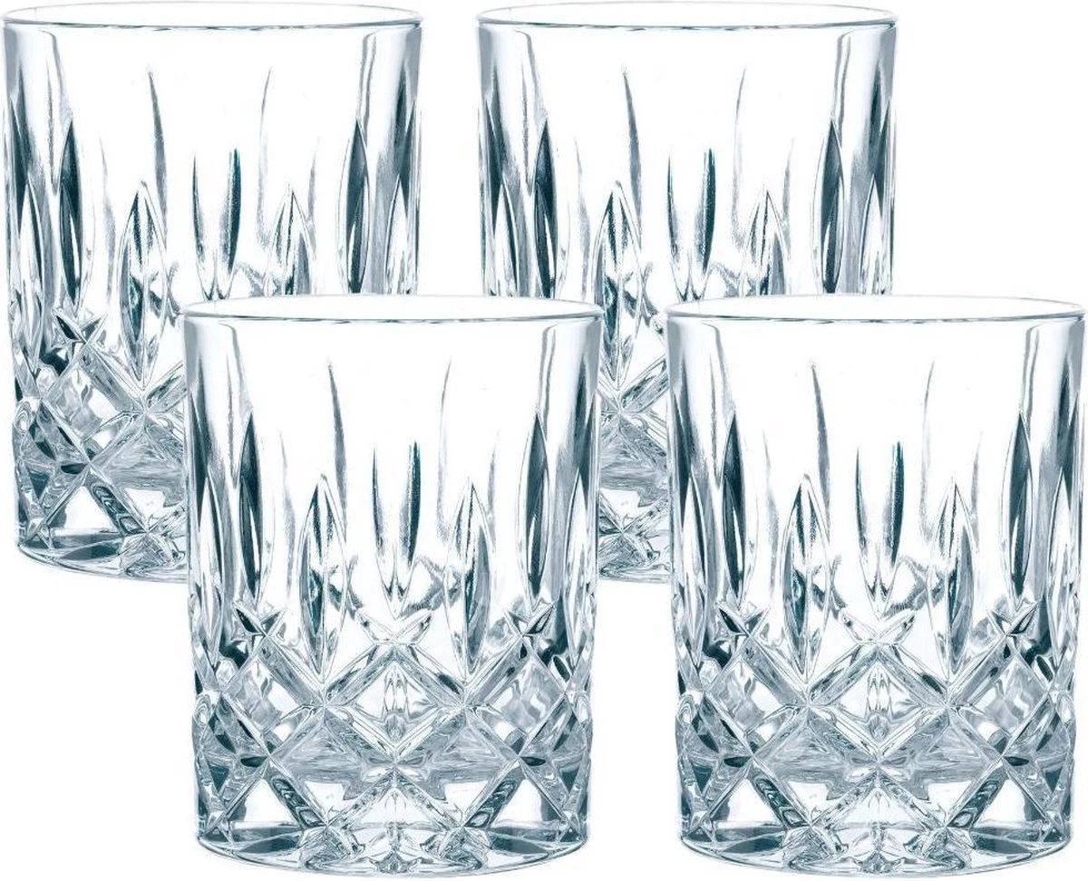 Merkloos Luxe Whiskey / Water Glazen CRYSTAL - Set Van 4 - Transparant - 300 Ml - Set Van 4 3 Merkloos Luxe Whiskey / Water Glazen CRYSTAL - Set Van 4 - Transparant - 300 Ml - Set Van 4