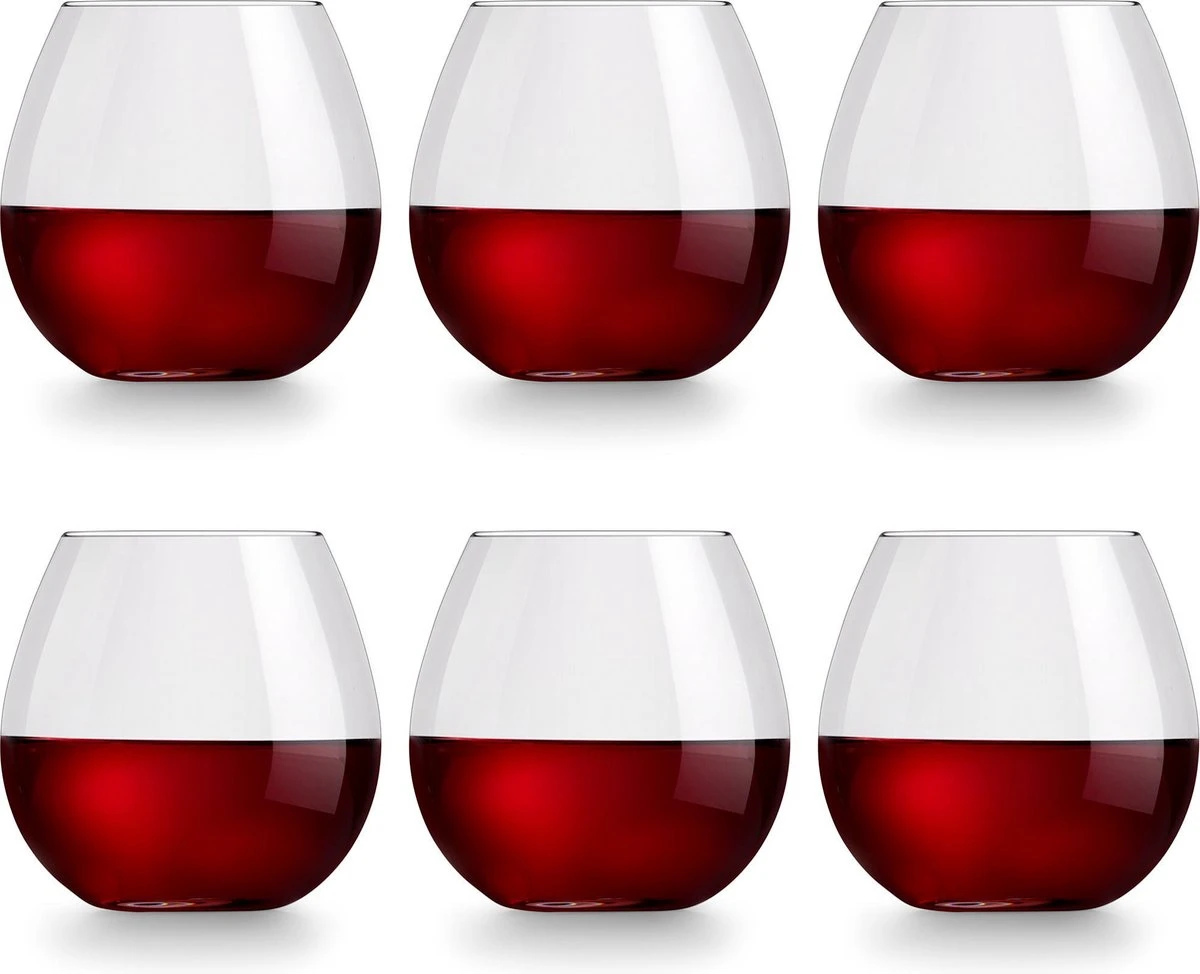 Libbey Wijnglas Cami Rood - 590 Ml / 59 Cl - 6 Stuks - Vaatwasserbestendig - Geen Voetje - Zonder Steel - Modern Trendy 3 Libbey Wijnglas Cami Rood - 590 Ml / 59 Cl - 6 Stuks - Vaatwasserbestendig - Geen Voetje - Zonder Steel - Modern Trendy