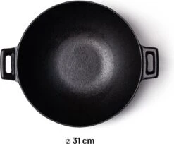 Orange85 Gietijzeren Wokpan - Alle Warmtebronnen - Inductie - Wok - Zwart - 31cm - Gietijzer - Wokpannen 11 Orange85 Gietijzeren Wokpan - Alle Warmtebronnen - Inductie - Wok - Zwart - 31cm - Gietijzer - Wokpannen -Keukenbenodigdheden 1200x989 5