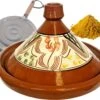 Marokkaanse Aardewerk Authentieke Tajine 35 Cm + Kruiden En Vlamverdeler -Keukenbenodigdheden 1200x995 4