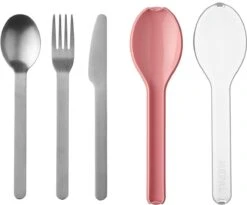 Mepal – Bestekset 3-delig Ellipse – Bestaat Uit Een Mes, Vork En Lepel – Nordic Pink – RVS Bestekset 10 Mepal – Bestekset 3-delig Ellipse – Bestaat Uit Een Mes, Vork En Lepel – Nordic Pink – RVS Bestekset -Keukenbenodigdheden 1200x997 2