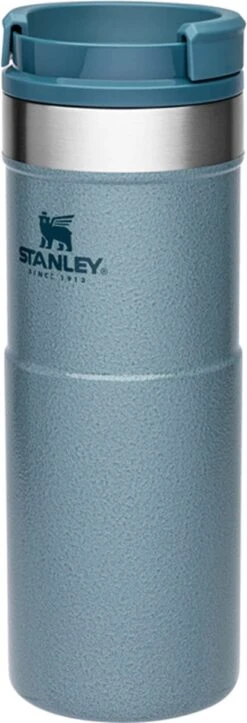 Stanley The NeverLeak™ Travel Mug 0,47L NEW - Thermosfles - Hammertone Ice -Keukenbenodigdheden 410x1200