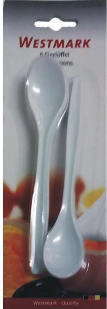 Westmark Eierlepels 14.5 Cm 6 Stuks Wit 4 Westmark Eierlepels 14.5 Cm 6 Stuks Wit - Afbeelding 2