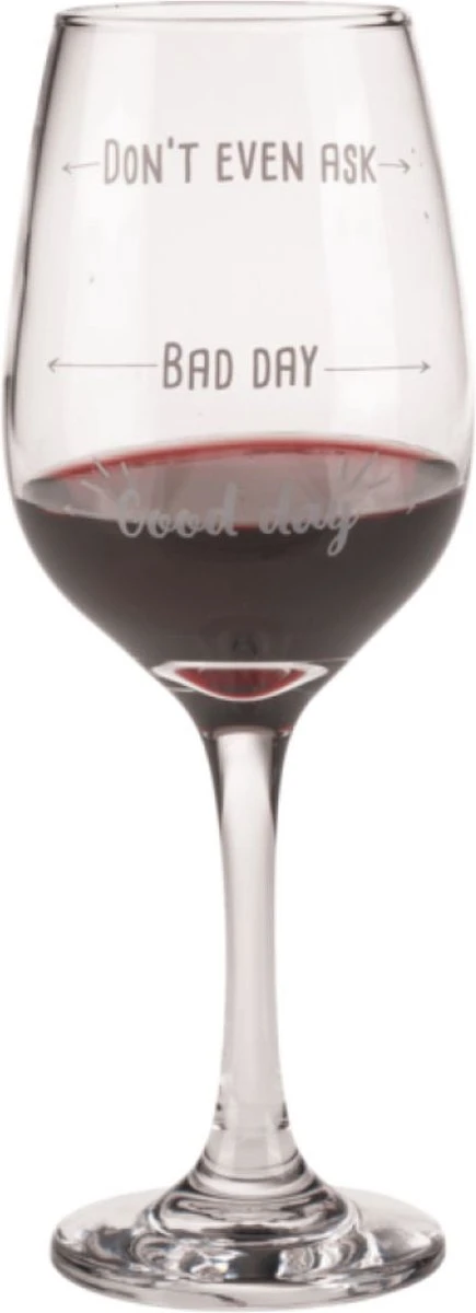 Out Of The Blue Grappig Wijnglas Met Tekst - Wijncadeau Voor Vrouwen - Cadeau Sinterklaas Kerst Verjaardag - Wijnglas Met Wijnhumor En Print: Good Day, Bad Day, Don’t Even Ask 6 Out Of The Blue Grappig Wijnglas Met Tekst - Wijncadeau Voor Vrouwen - Cadeau Sinterklaas Kerst Verjaardag - Wijnglas Met Wijnhumor En Print: Good Day, Bad Day, Don’t Even Ask - Afbeelding 4