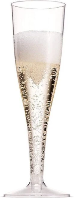 Champagneglazen - 30 Stuk(s) - 135ml - Chique - Plastic - Glazen - Transparant - Kunststof - Kerst Servies -Keukenbenodigdheden 448x1200 1