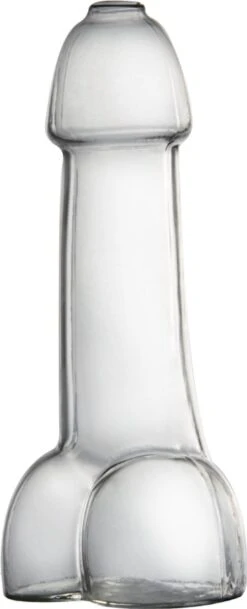 MikaMax Piemel Glas - Shotglas Penis - Cocktail Glas - Alcohol - Grappig Cadeau - Vrijgezellenfeest - Drankspel - 150 Ml - 5.5 X 5.5 X 15 Cm - Transparant - Glas