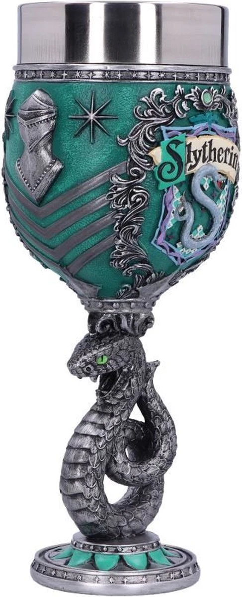 Nemesis Now - Harry Potter - Slytherin - Wijnkelk - Blauw - 19.5cm 6 Nemesis Now - Harry Potter - Slytherin - Wijnkelk - Blauw - 19.5cm - Afbeelding 4