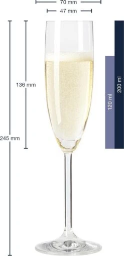 Leonardo Daily Champagneglas - 180 Ml - 6 Stuks -Keukenbenodigdheden 581x1200 1
