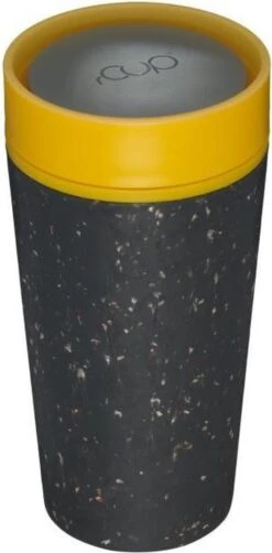 Circular&Co. Herbruikbare To Go Koffiebeker (rCUP) Zwart/geel 12oz/340ml -Keukenbenodigdheden 590x1200 1