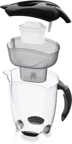 BRITA - Waterfilterkan Elemaris - Zwart - 3,5L - Inclusief 1 Maxtra+ Waterfilterpatroon 17 BRITA - Waterfilterkan Elemaris - Zwart - 3,5L - Inclusief 1 Maxtra+ Waterfilterpatroon -Keukenbenodigdheden 606x1200