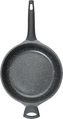 Sola Hapjespan Fair Cooking - Ø 28 Cm - Zwart/wit - Aluminium - Antiaanbaklaag -Keukenbenodigdheden 638x1200