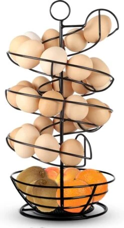 Eiermand – Eierrek – Eierhouder – Eieren – Zwart - Pasen - Tot 40 Eieren - BAULK® -Keukenbenodigdheden 654x1200 1