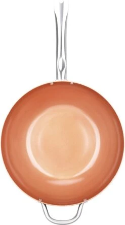 Swiss Pro+ - SP-WK28C - Aluminium Wokpan 28 Cm - Geschikt Voor Alle Warmtebronnen - Koper -Keukenbenodigdheden 669x1200 1