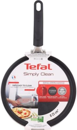 Tefal Simply Clean Pannenkoekenpan - Crêpe Pan Non-stick Coating - Pancake Pan - Titanium - Ø25 Cm - Zwart -Keukenbenodigdheden 709x1200 3