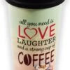 Travel Mug - 450 Ml - Koffiebeker To Go - Mok Koffie Of Thee Reisbeker, Koffiebeker - Coffee To Go Beker - CRUISING TRAVEL MUG - To-Go Beker All You Need Is Love Kleine Formaat -Keukenbenodigdheden 714x1200