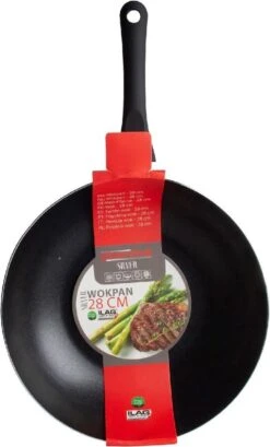 Löwenthal Hoogwaardige Wokpan PRO - Ø 28 Cm - PFOA Vrije Anti-aanbaklaag - Zwart - Chef's Choice