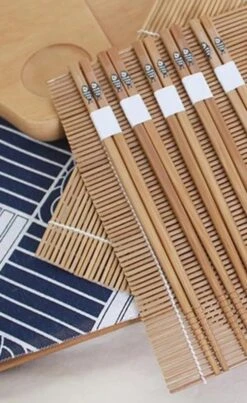 Chopsticks - Bamboe - 5 Paar - Sushi - Giftset -Keukenbenodigdheden 735x1200