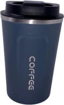 Koffiebeker To Go | Lekvrije Thermosbeker | Thermosfles | RVS Reisbeker | Dubbelwandige Travel Mug | 380 Ml | Blauw -Keukenbenodigdheden 738x1200 1