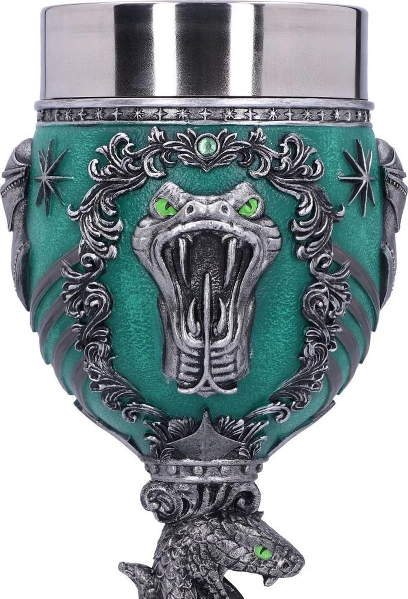 Nemesis Now - Harry Potter - Slytherin - Wijnkelk - Blauw - 19.5cm 5 Nemesis Now - Harry Potter - Slytherin - Wijnkelk - Blauw - 19.5cm - Afbeelding 3