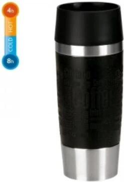 Emsa Thermosbeker Travel Mug Zwart 360 Ml -Keukenbenodigdheden 818x1200