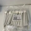 CPLA Bio Snackvork Met Snijrand 13cm WIT 100 Stuks | 100% Composteerbaar. Voor Horeca Friet, Snack, Eten, Partyfeest -Keukenbenodigdheden 899x1200 12