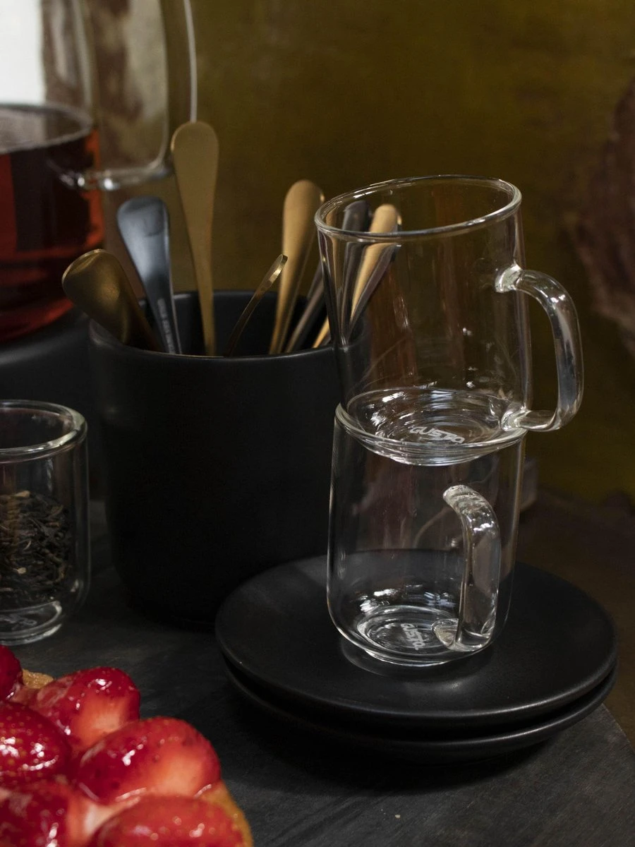 Gusta Fika - Glas - 400ml - Koffie Thee - Set 2 Stuks 8 Gusta Fika - Glas - 400ml - Koffie Thee - Set 2 Stuks - Afbeelding 6