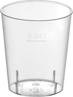 SHOTGLAASJES 20ML , HELDER (120 STUKS) Merk PAPSTAR