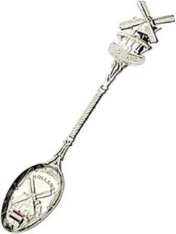 Lepel Molen Shiny Zilver Holland - Souvenir