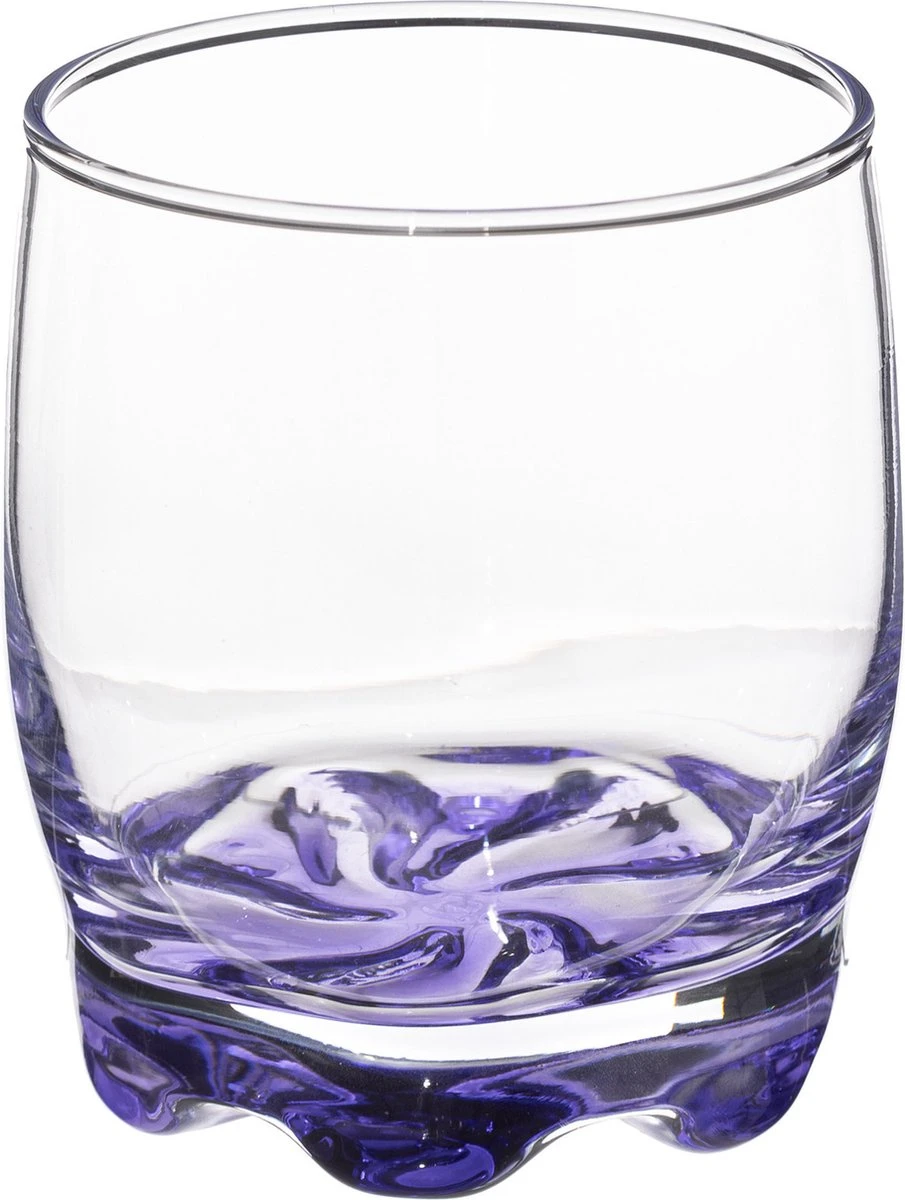 Waterglas Gekleurd Set Van 6 Stuks .Drinkglas Met Gekleurde Bodem. 310ml 5 Waterglas Gekleurd Set Van 6 Stuks .Drinkglas Met Gekleurde Bodem. 310ml - Afbeelding 3