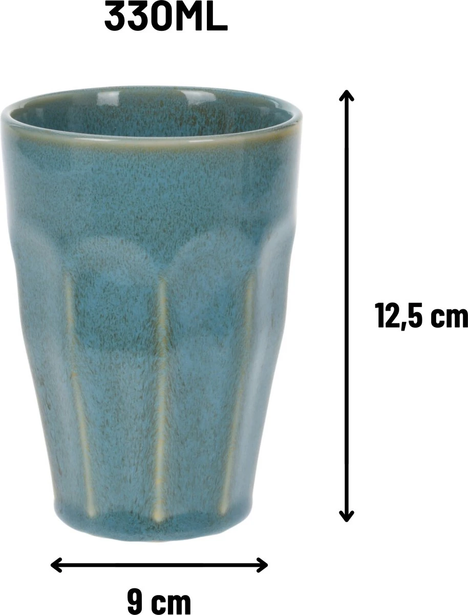 Orange85 Cappuccino Mokken - Latte Macchiato Glazen - 330 Ml - Hittebestendig - Set Van 4 - Porselein - Multicolor - Cappuccino Glazen - Cappuccino Kopjes 10 Orange85 Cappuccino Mokken - Latte Macchiato Glazen - 330 Ml - Hittebestendig - Set Van 4 - Porselein - Multicolor - Cappuccino Glazen - Cappuccino Kopjes - Afbeelding 8