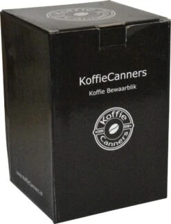 KoffieCanners Koffie Bewaarbus Luchtdicht Met CO2 Uitlaat Voor 600 Gram - Koffieblik Matzwart -Keukenbenodigdheden 917x1200