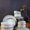Selinex Stoneware - Serviesset - Grijs - 16 Delig 4 Persoons - CADEAUTIP - CADEAU -Keukenbenodigdheden 919x1200