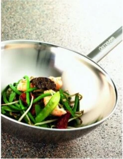 Demeyere Wok - Ø 30 Cm - Vlakke Bodem -Keukenbenodigdheden 925x1200