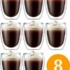 Set Van 8 Dubbelwandige/thermische Koffietassen/thee/glas 250ml 2 Set Van 8 Dubbelwandige/thermische Koffietassen/thee/glas 250ml -Keukenbenodigdheden 930x1200