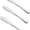 Merkloos Zilverkleurige 3-delige Botermessen Set - Roestvrijstaal - Messenset Voor De Boter - 3 X 20,8 X 1,6 Cm -Keukenbenodigdheden 934x1200 2